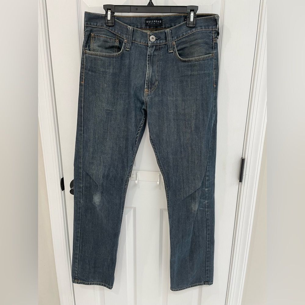 Bullhead Denim Co. Medium Wash Slim Fit Denim Jeans Men’s Size 33x32